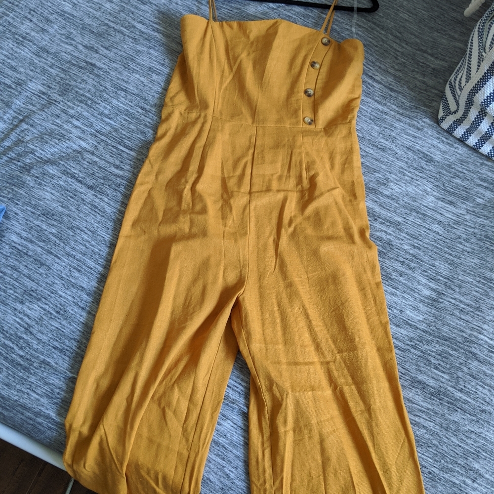 Papaya Mustard Yellow Romper